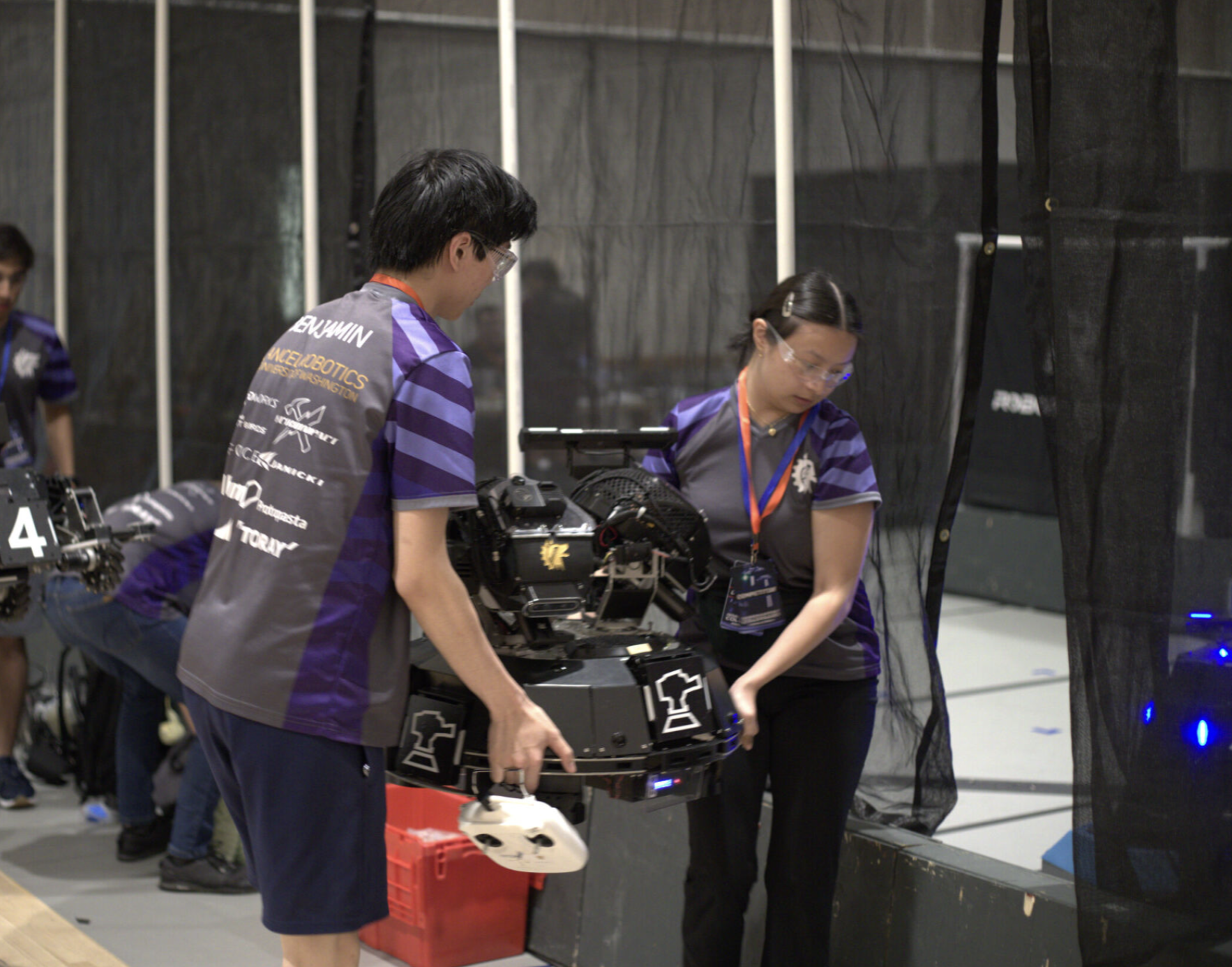 Me and another member, Benjamin, fielding the Sentry