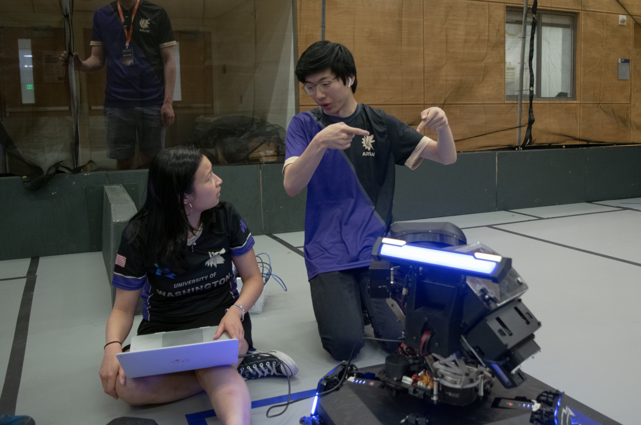 Me and another member, Benjamin, fielding the Sentry