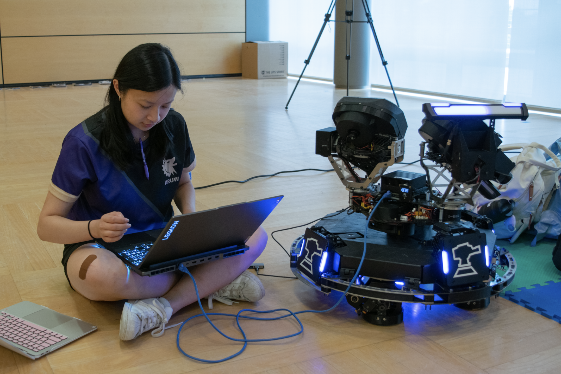 Me and another member, Benjamin, fielding the Sentry